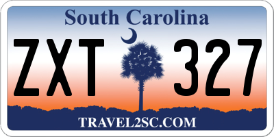SC license plate ZXT327