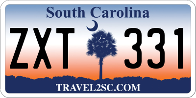 SC license plate ZXT331