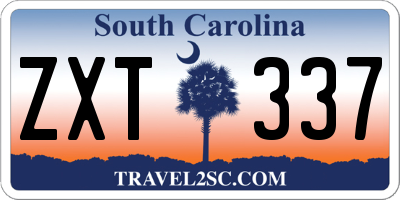 SC license plate ZXT337