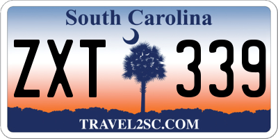 SC license plate ZXT339