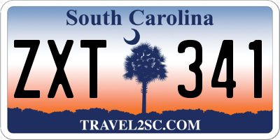 SC license plate ZXT341