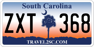 SC license plate ZXT368