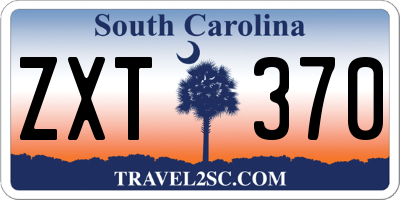 SC license plate ZXT370