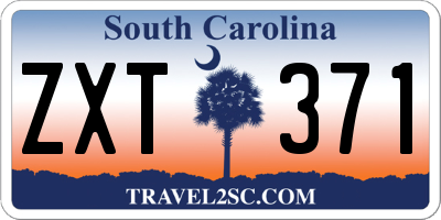 SC license plate ZXT371
