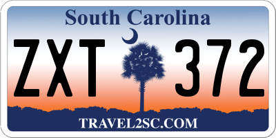 SC license plate ZXT372