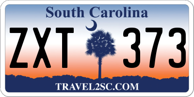 SC license plate ZXT373