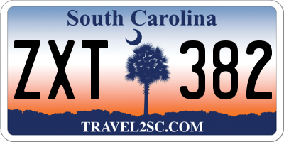SC license plate ZXT382