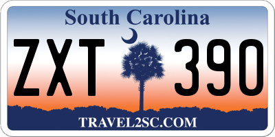 SC license plate ZXT390