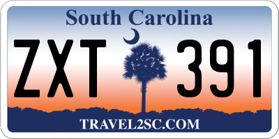 SC license plate ZXT391