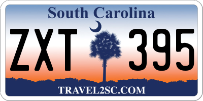 SC license plate ZXT395