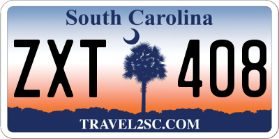 SC license plate ZXT408