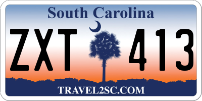 SC license plate ZXT413