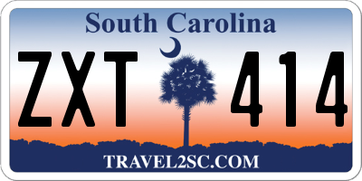 SC license plate ZXT414
