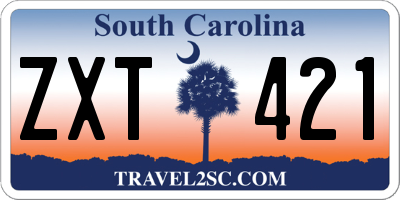 SC license plate ZXT421