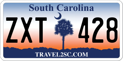 SC license plate ZXT428
