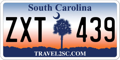 SC license plate ZXT439