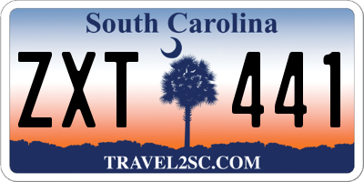 SC license plate ZXT441