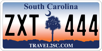 SC license plate ZXT444