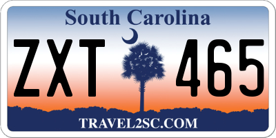 SC license plate ZXT465