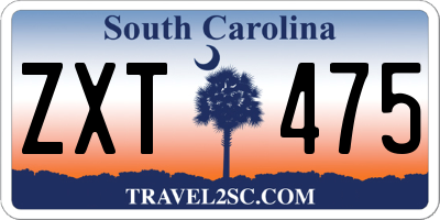 SC license plate ZXT475