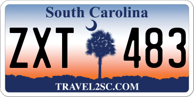 SC license plate ZXT483