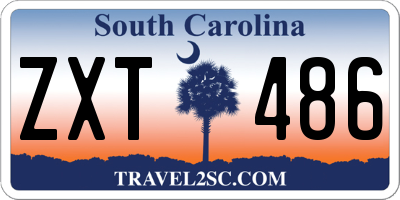 SC license plate ZXT486