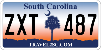 SC license plate ZXT487
