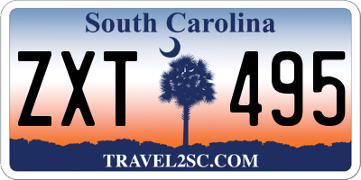 SC license plate ZXT495