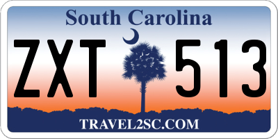 SC license plate ZXT513