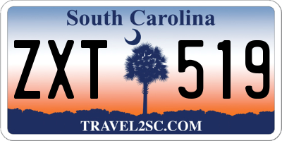 SC license plate ZXT519