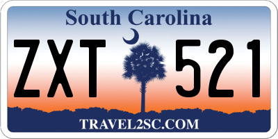 SC license plate ZXT521