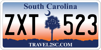 SC license plate ZXT523