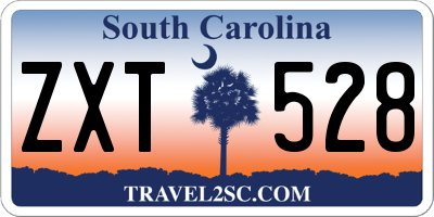 SC license plate ZXT528