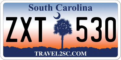 SC license plate ZXT530