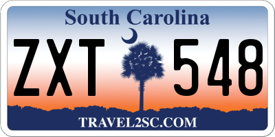 SC license plate ZXT548