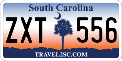 SC license plate ZXT556