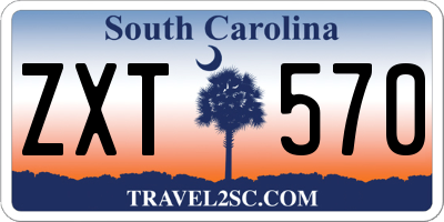 SC license plate ZXT570