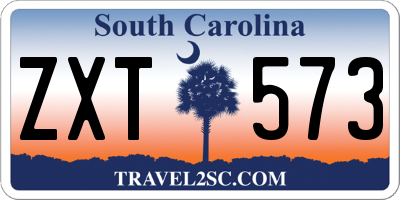 SC license plate ZXT573