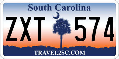 SC license plate ZXT574