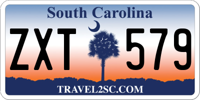 SC license plate ZXT579