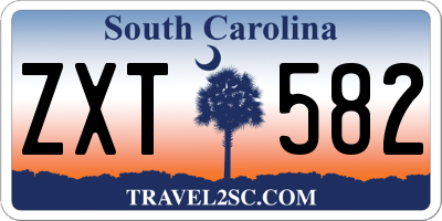 SC license plate ZXT582