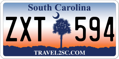SC license plate ZXT594