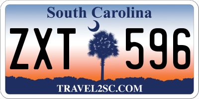 SC license plate ZXT596
