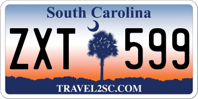 SC license plate ZXT599