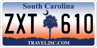 SC license plate ZXT610