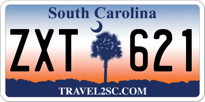 SC license plate ZXT621