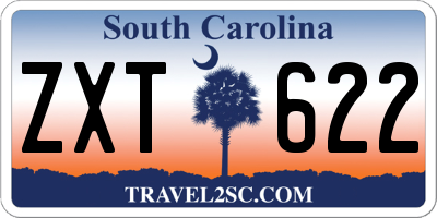 SC license plate ZXT622