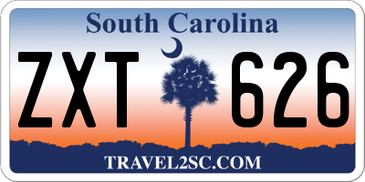 SC license plate ZXT626