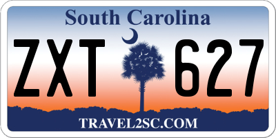 SC license plate ZXT627