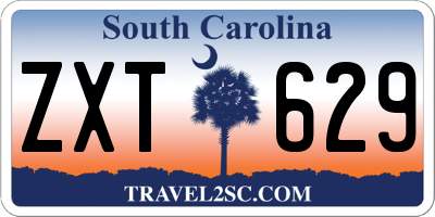 SC license plate ZXT629